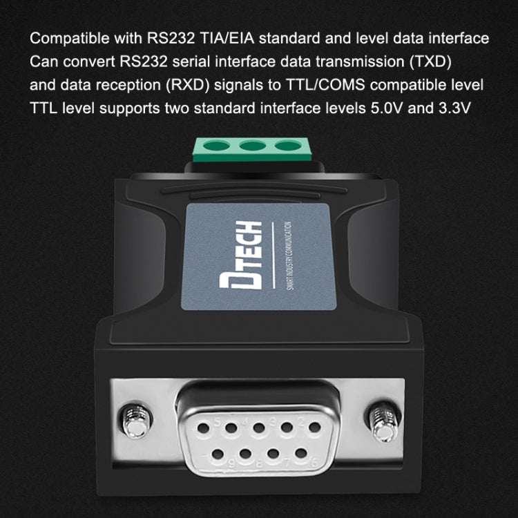 DTECH DT-9005 Without Power Supply RS232 To TTL Serial Port Module, Interface: 3.3V Module
