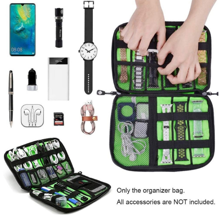Multifunctional Portable Mobile Phone Digital Accessories U Disk Storage Bag, Color: Black