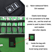 Multifunctional Portable Mobile Phone Digital Accessories U Disk Storage Bag, Color: Rose Red