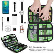 Multifunctional Portable Mobile Phone Digital Accessories U Disk Storage Bag, Color: Pink