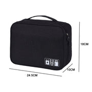 Multifunctional Cationic Digital U Disk Data Cable Storage Bag(Blue)