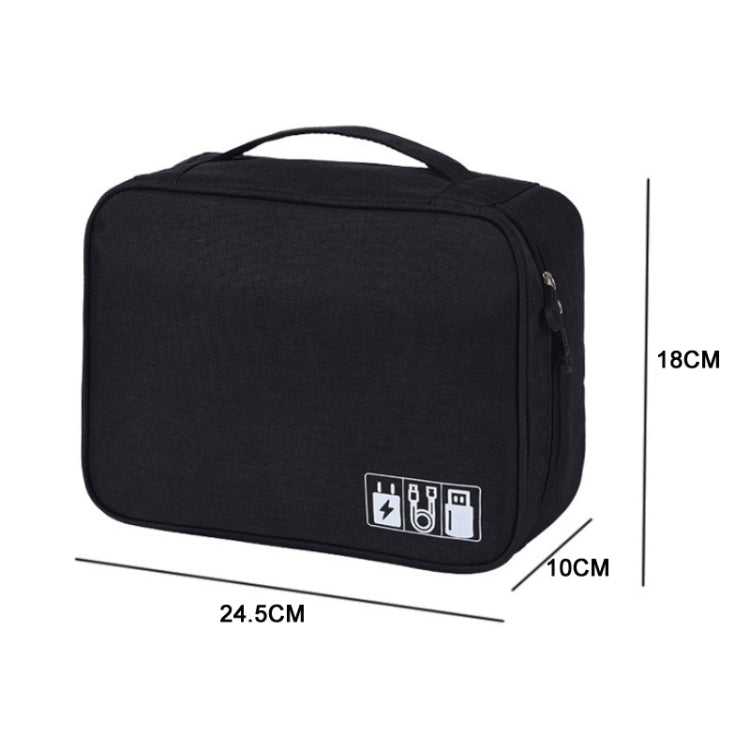 Multifunctional Cationic Digital U Disk Data Cable Storage Bag(Purple)