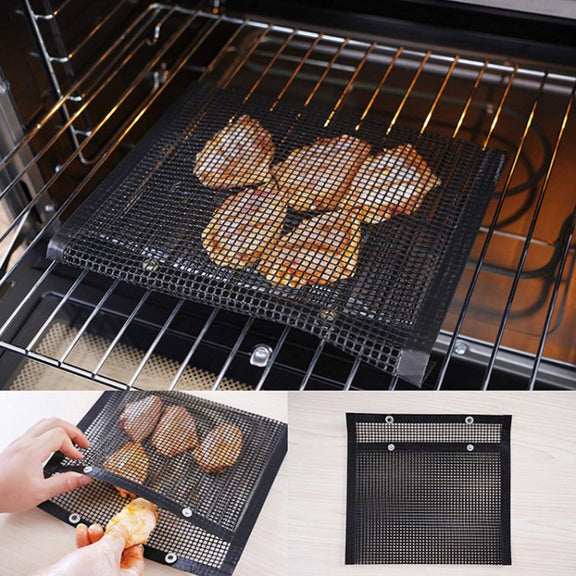 Vc005 BBQ Non-Stick Mesh Grilling Bag, Size: Black (40 x 30cm)