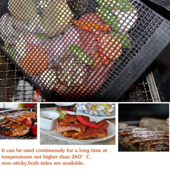 Vc005 BBQ Non-Stick Mesh Grilling Bag, Size: Black (40 x 30cm)