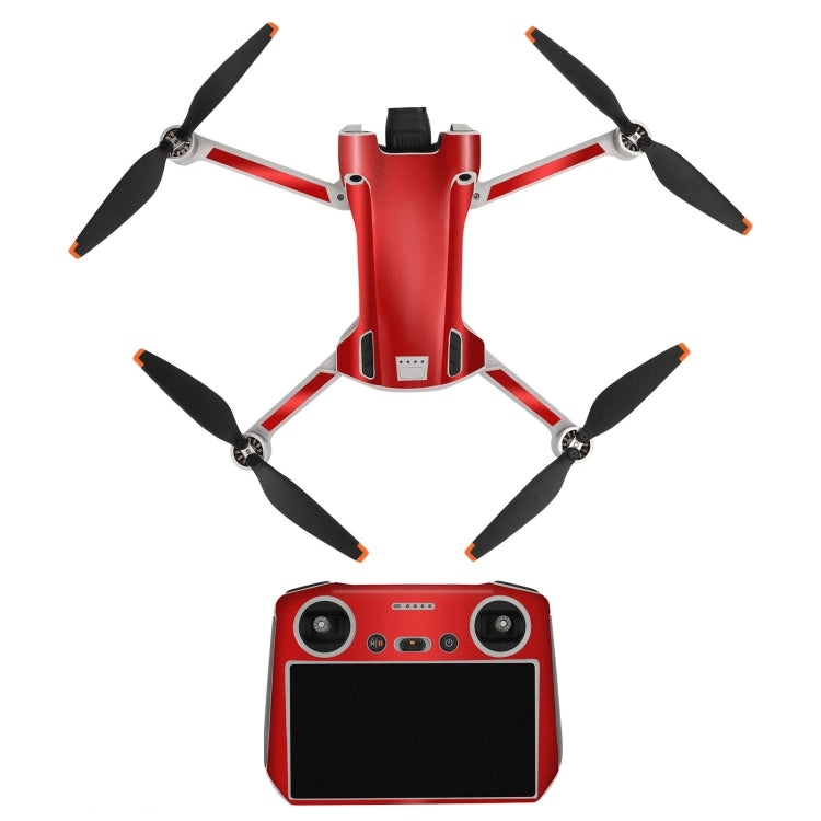 Sunnylife Drone+Remote Control Protective Sticker For DJI Mini 3 Pro RC Version(Aurora Red)