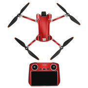 Sunnylife Drone+Remote Control Protective Sticker For DJI Mini 3 Pro RC Version(Aurora Red)