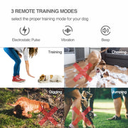 Intelligent Remote Control Dog Trainer Automatic Barking Stop Collar(Black)