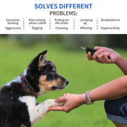 Electronic Dog Trainer Rechargeable Pet Remote Control Bark Stopper, Specification: 1 Drag 2