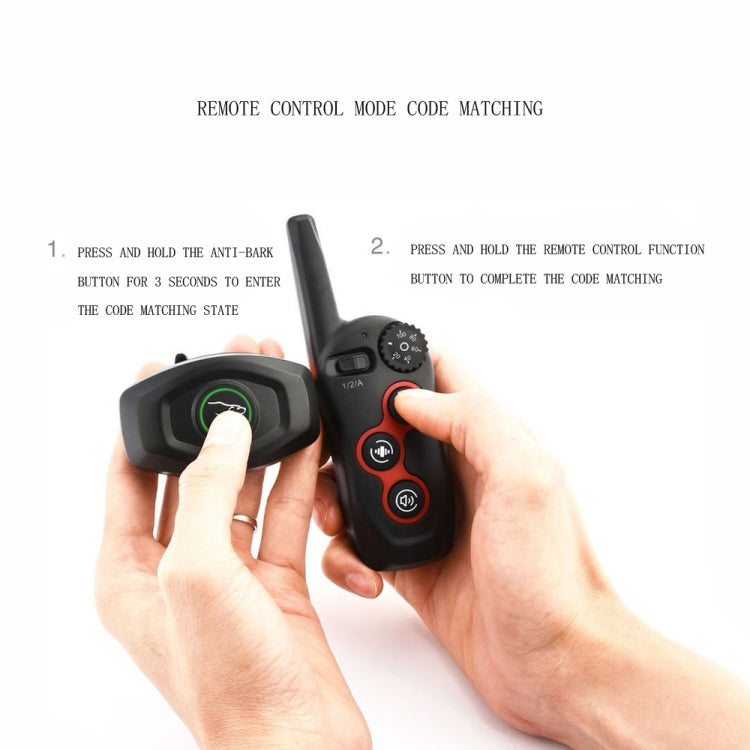 Remote Control Trainer Dog Collar Automatic Barking Stopper, Specification: 1 Drag 1 Red