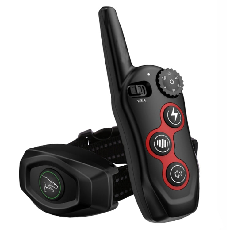 Remote Control Trainer Dog Collar Automatic Barking Stopper, Specification: 1 Drag 1 Black