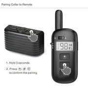 Remote Control Trainer Dog Collar Automatic Bark Stop Device, Specification: 1 Drag 1 (Black)