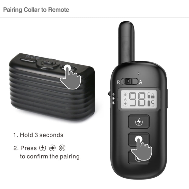 Remote Control Trainer Dog Collar Automatic Bark Stop Device, Specification: 1 Drag 2 (Orange+Red)