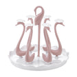 Home Portable Drainer Cup Holder With Rotatable Tray, Specification: Six Cups(Light Pink) - Shelf by PMC TechLife | Online Shopping South Africa | PMC TechLife | Buy Now Pay Later Mobicred