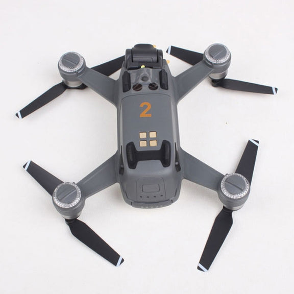 3 Sets Drone Shark Emoticon Body Sticker Battery Sticker(Blue Black)