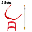 2 Sets Beard Styling Board Shaving Barber Tools, Style: Shape Ruler+Pen+Bearded Model - free shipping - PMC TechLife - Order now!