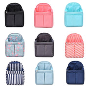 Schoolbag Separation Organizer Storage Bag Computer Backpack Liner Bag, Color: Small Navy Stripe