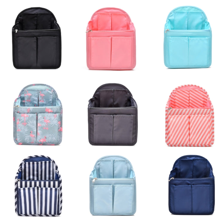 Schoolbag Separation Organizer Storage Bag Computer Backpack Liner Bag, Color: Small Navy Stripe