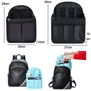 Schoolbag Separation Organizer Storage Bag Computer Backpack Liner Bag, Color: Small Navy Stripe