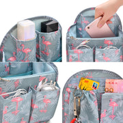Schoolbag Separation Organizer Storage Bag Computer Backpack Liner Bag, Color: Small Navy Stripe