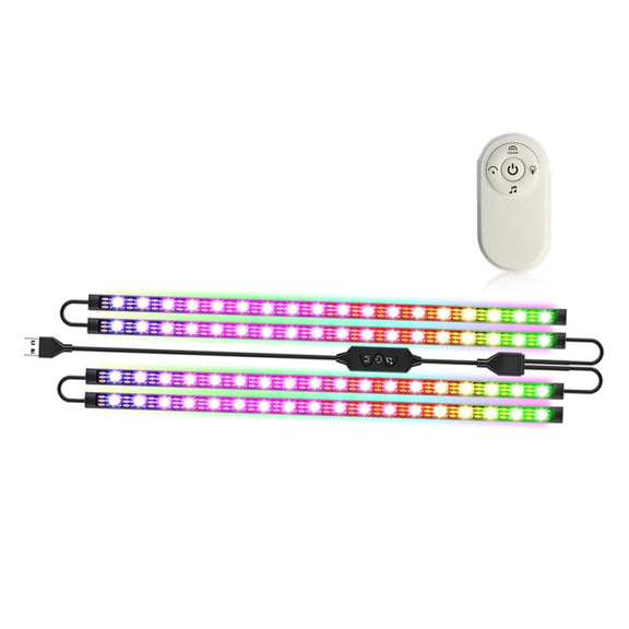 SKS-JZ-10 Symphony Car USB Foot Atmosphere Light(76 Lights)