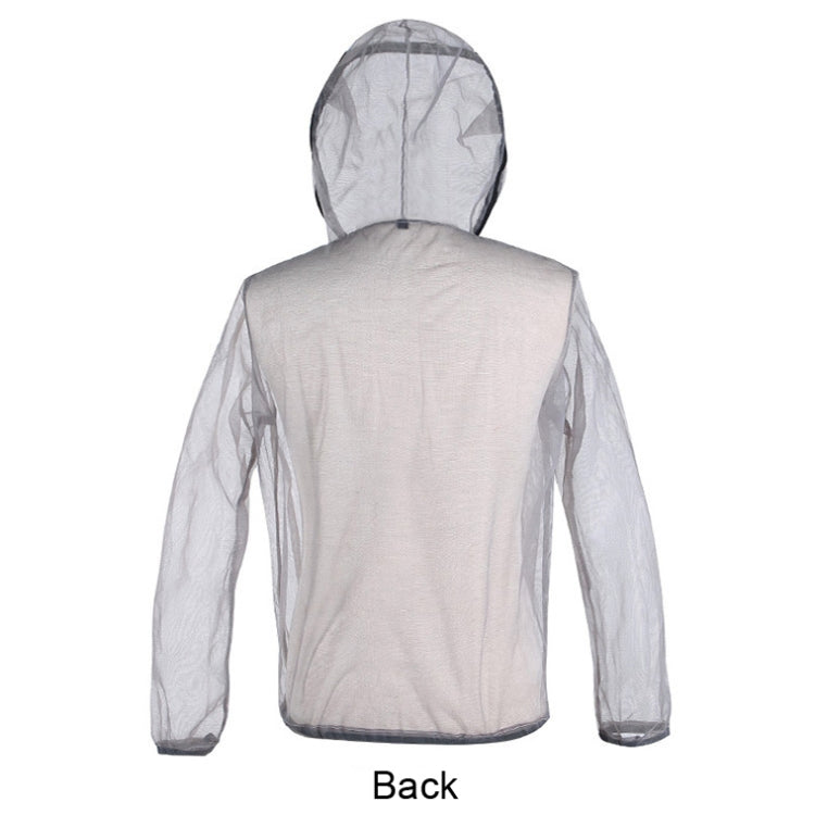 Jungle Expedition Breathable Insect-proof Jacket With Hood Anti-bite Mesh Gauze Cloth, Size: XXL