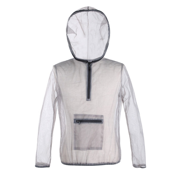 Jungle Expedition Breathable Insect-proof Jacket With Hood Anti-bite Mesh Gauze Cloth, Size: XXL