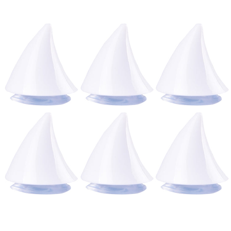 2pcs /Pair Motorcycle Helmet Devil Sucker Decoration, Style: Small Horns (White)