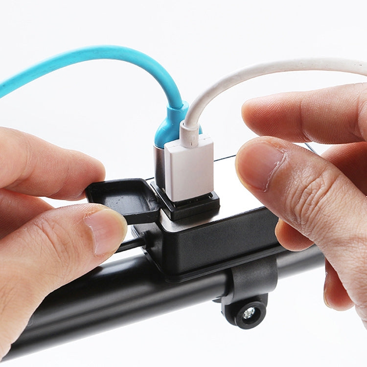 Digital Display Dual USB Universal Water-resistant Motorcycle Mobile Phone Charger(2.4A 12-24V)