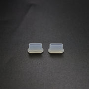 2 Sets Drone Body Remote Control Charging Port Dust Plug for DJI Mini 3 Pro(Transparent)