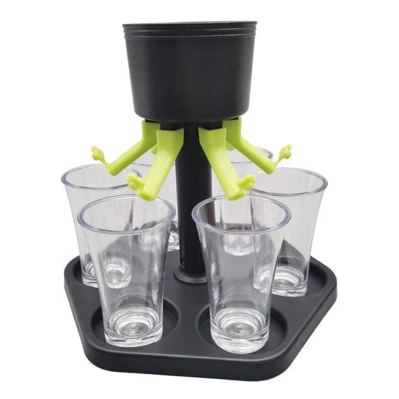 Bar Party 6 Cups Wine Dispenser Wine Pourer Drink Dispenser(6 Cups+Holder)
