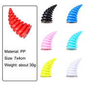 2PCS Motorcycle Horn Sucker Helmet Decoration(Black)
