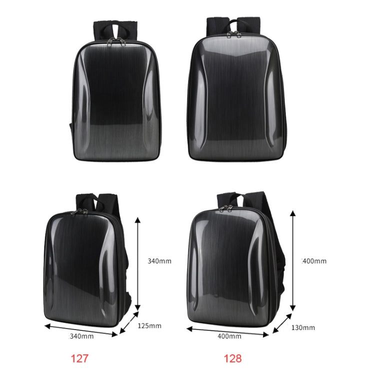 Water-resistant Compression Hard Shell Backpack for DJI Mini 3 Pro, Size: 128 Large(Brushed Gray)