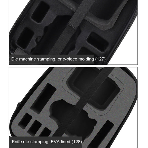 Water-resistant Compression Hard Shell Backpack for DJI Mini 3 Pro, Size: 128 Large(Brushed Gray)
