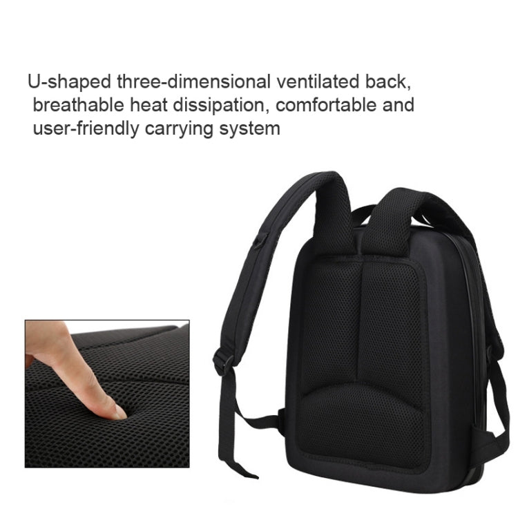 Water-resistant Compression Hard Shell Backpack for DJI Mini 3 Pro, Size: 128 Large(Brushed Gray)