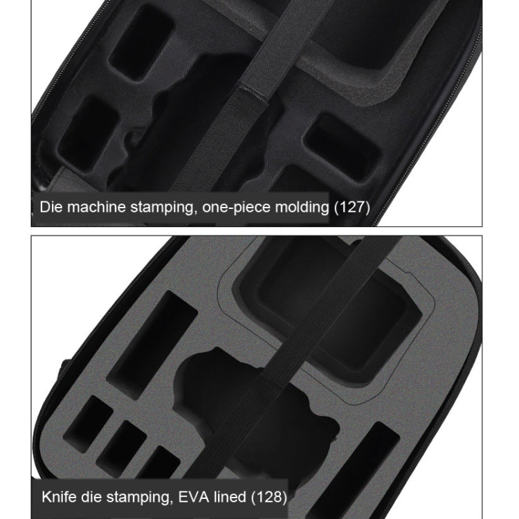 Water-resistant Compression Hard Shell Backpack for DJI Mini 3 Pro, Size: 127 Small(Brushed Gray)