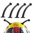 4PCS Motorcycle Helmet Soft Silicone Tentacle Sucker Decoration(Black) - Ornamental Parts by PMC TechLife | Online Shopping South Africa | PMC TechLife