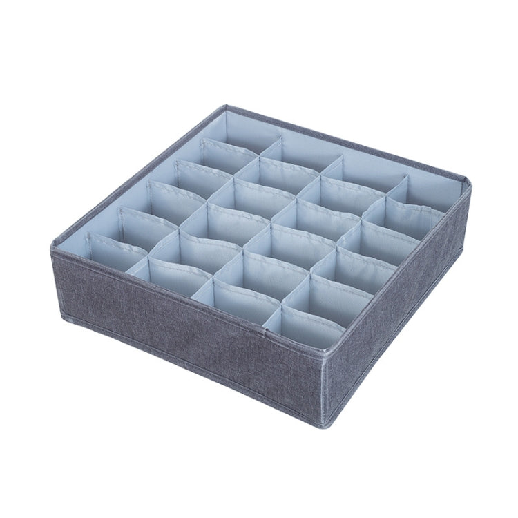 Foldable Drawer Clothes Storage Box, Spec: 24 Grids (Gray)