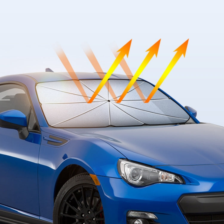 Car Windshield Telescopic Folding Thermal Insulation Parasol, Size: Large