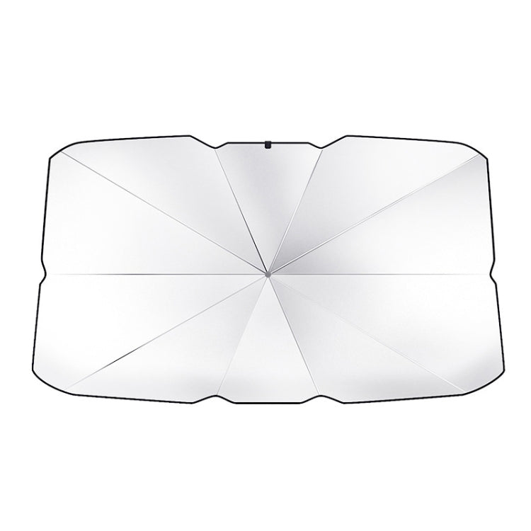 Car Windshield Telescopic Folding Thermal Insulation Parasol, Size: Silver Coated Large