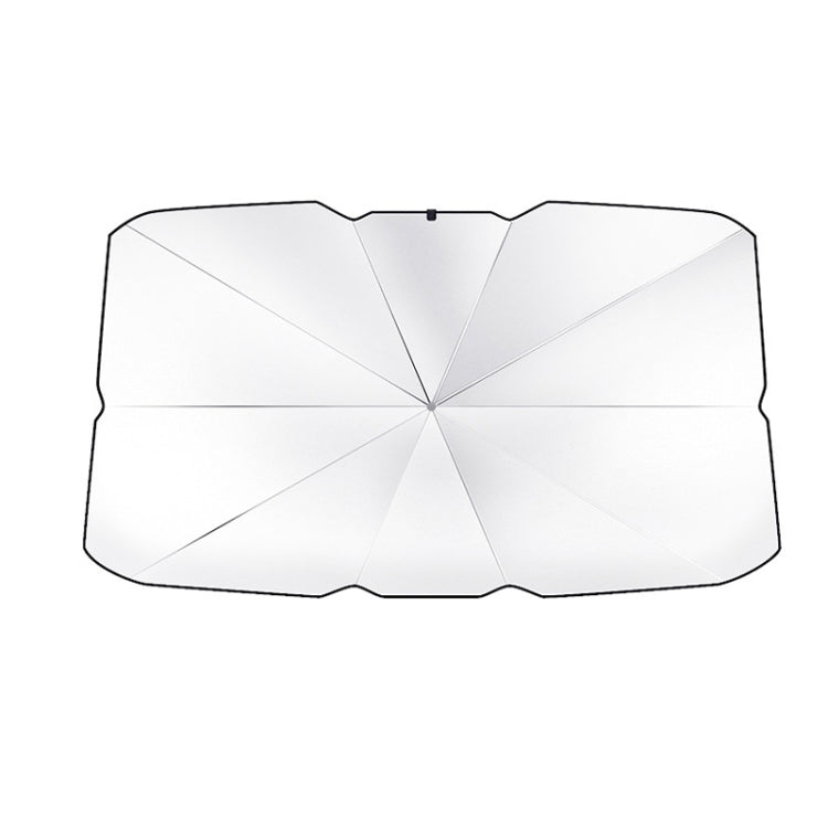Car Windshield Telescopic Folding Thermal Insulation Parasol, Size: Silver Coated Small