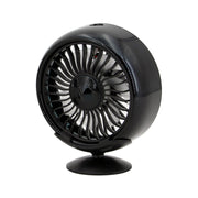 F102 Vehicle Dashboard Multi-function USB Colorful Lights Fan(Black)