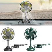 F502 Mini Hose Small Fan Car USB Fan(Green)