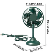 F502 Mini Hose Small Fan Car USB Fan(Green)