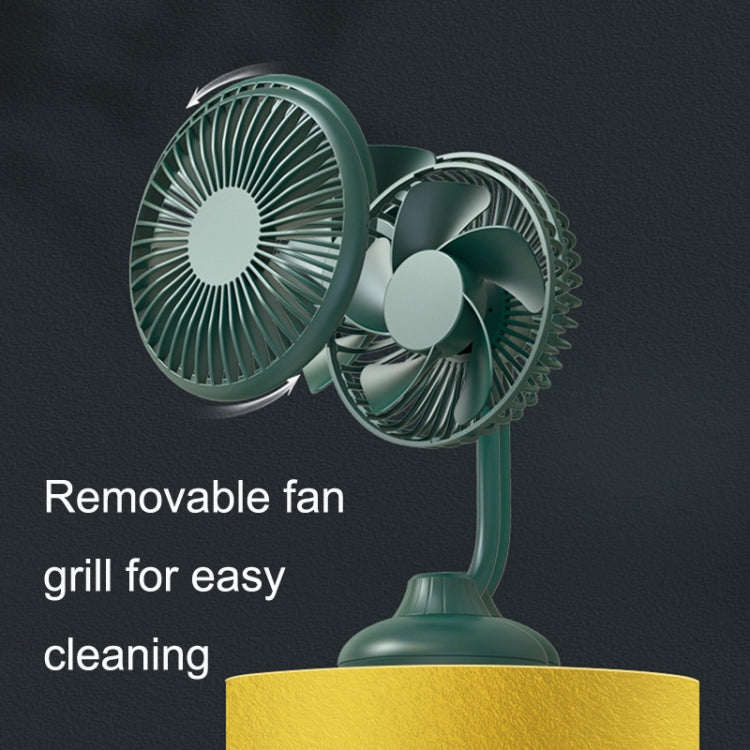 F502 Mini Hose Small Fan Car USB Fan(Green)