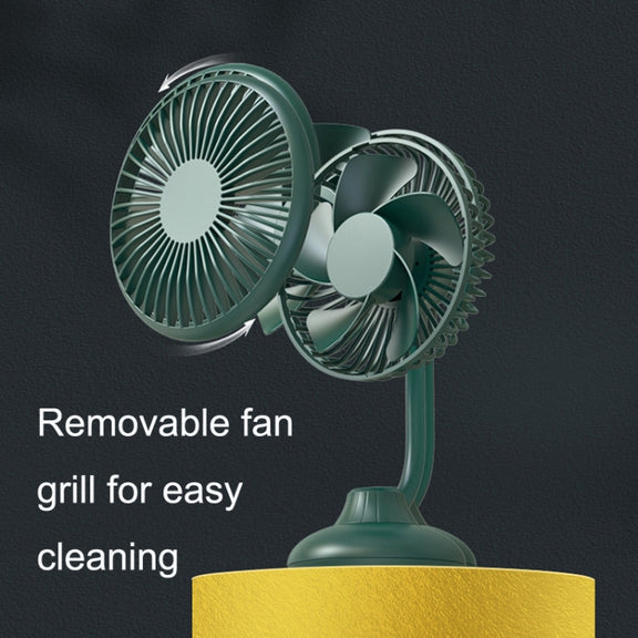 F502 Mini Hose Small Fan Car USB Fan(Green)