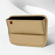 Car Seat Sewing Box Central Control Slot Storage Bag(Beige)