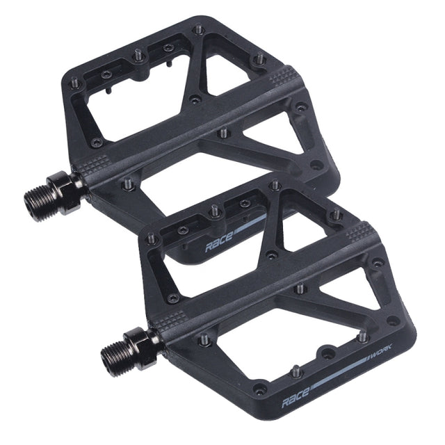 RACEWORK RK66 Mountain Bike Nylon Fiber Pedals(Black)