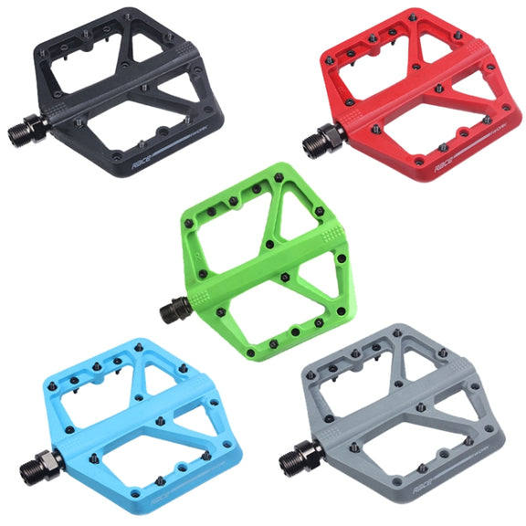 RACEWORK RK66 Mountain Bike Nylon Fiber Pedals(Black)
