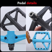 RACEWORK RK66 Mountain Bike Nylon Fiber Pedals(Black)