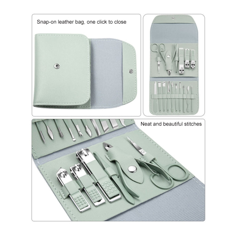 Nail Art Tool Set Nail Clippers Dead Skin Scissors Manicure Tool, Specification: 12 In 1 Coffee